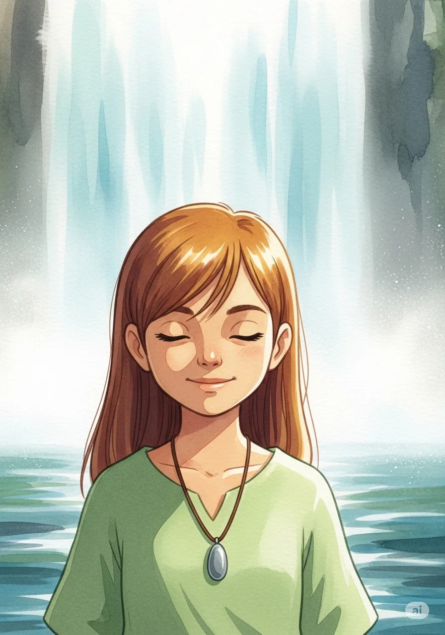 Página del libro de cuento con una imagen