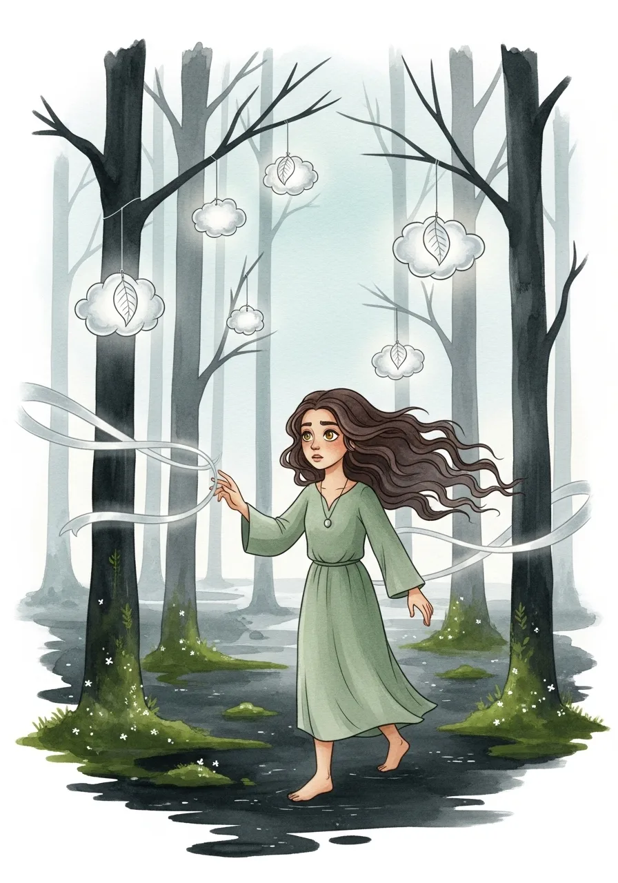Página del libro de cuento con una imagen