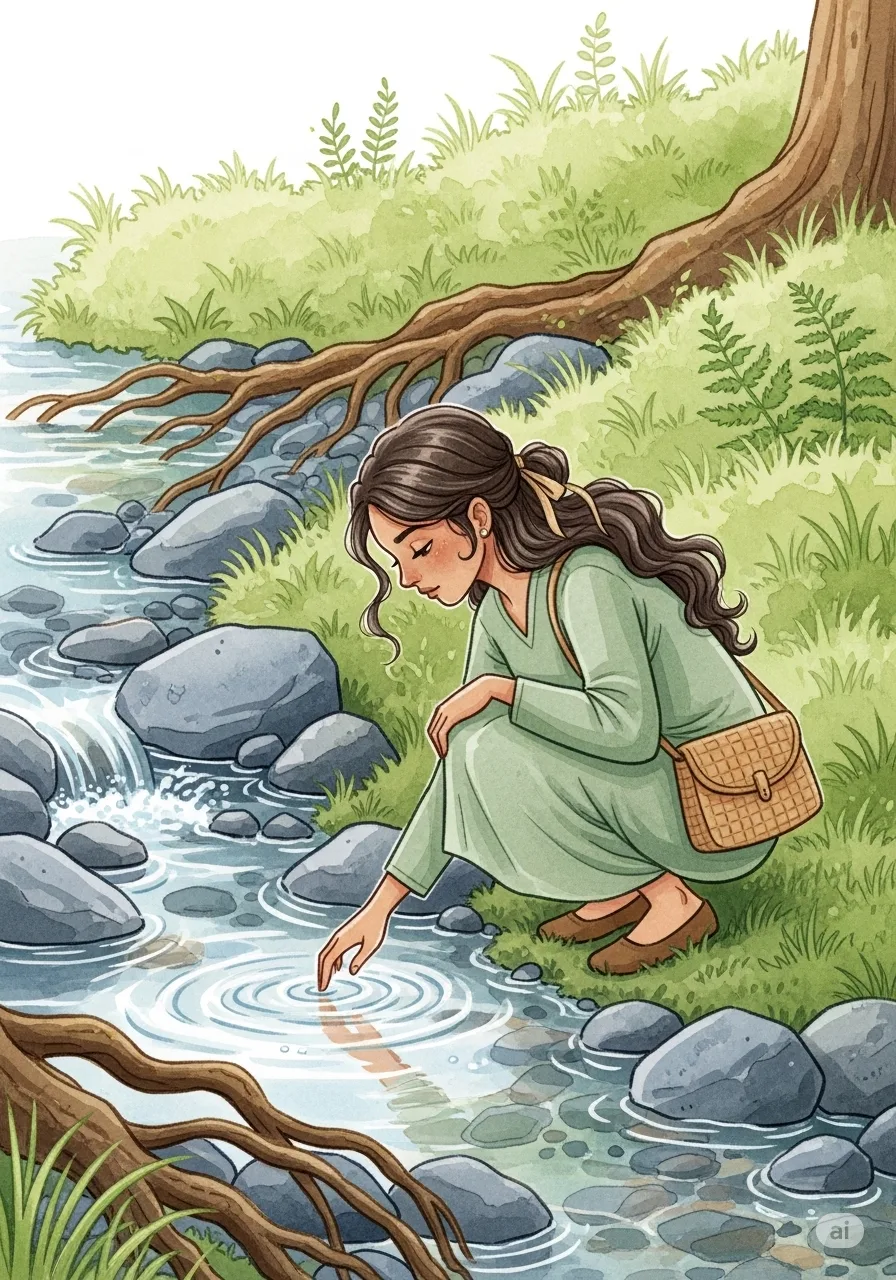 Página del libro de cuento con una imagen