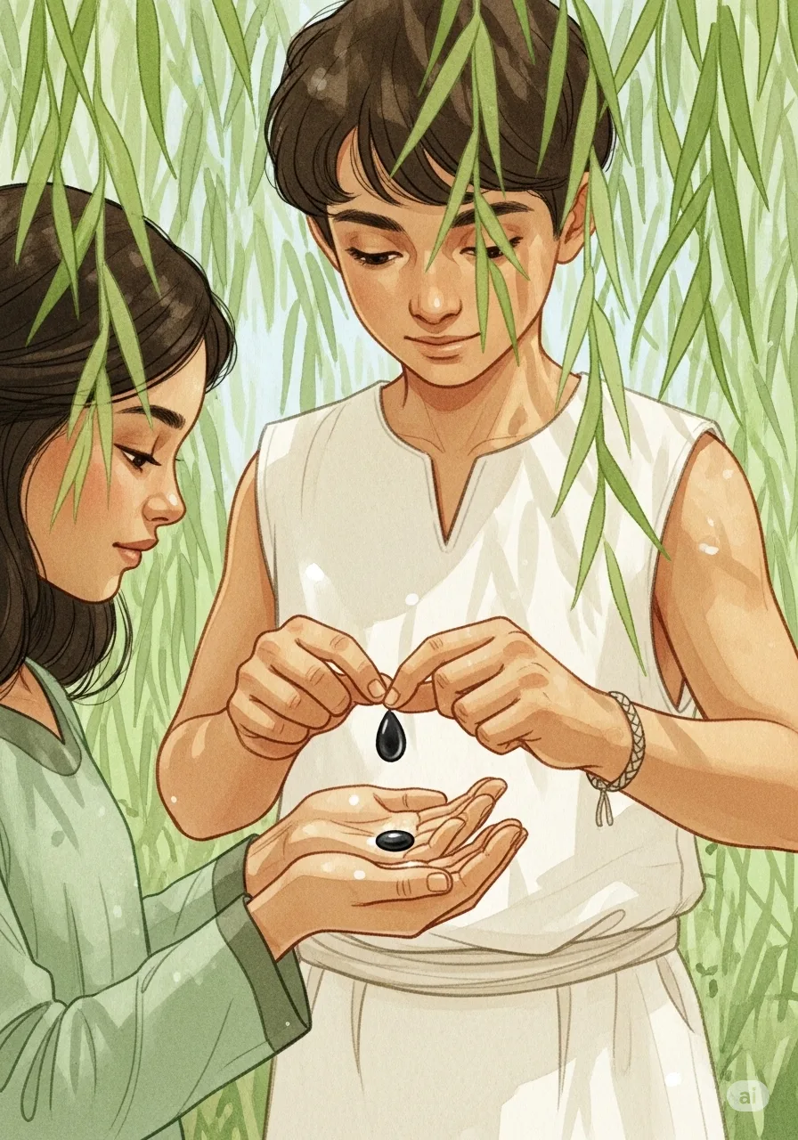 Página del libro de cuento con una imagen