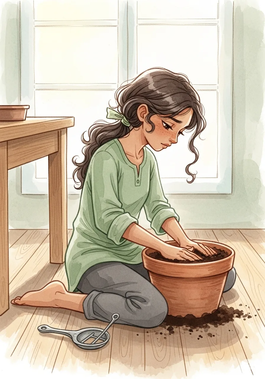 Página del libro de cuento con una imagen