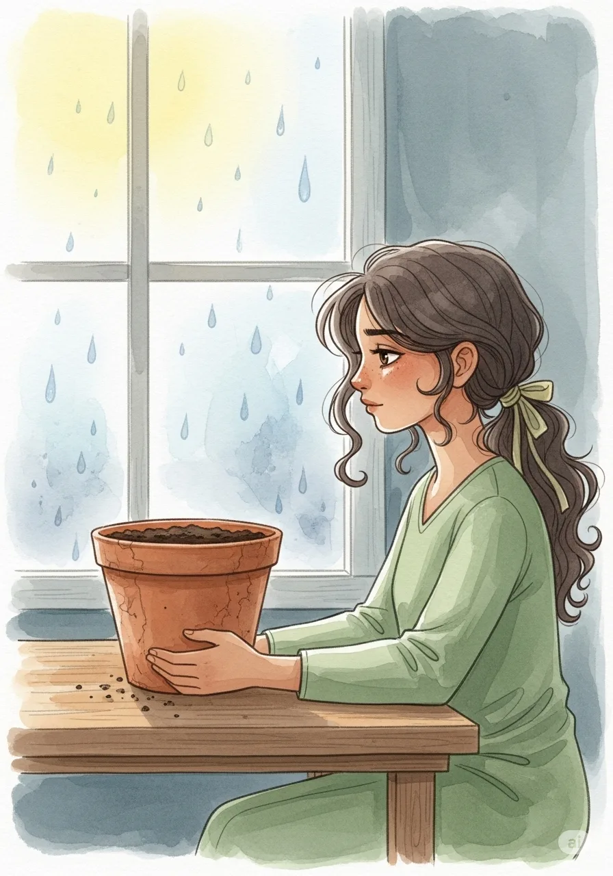 Página del libro de cuento con una imagen