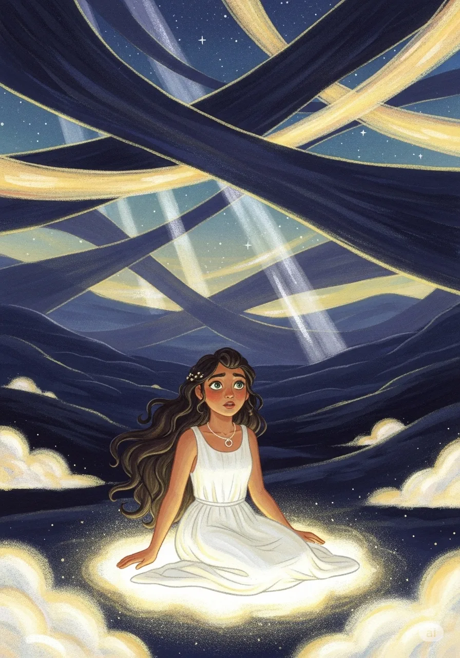Página del libro de cuento con una imagen