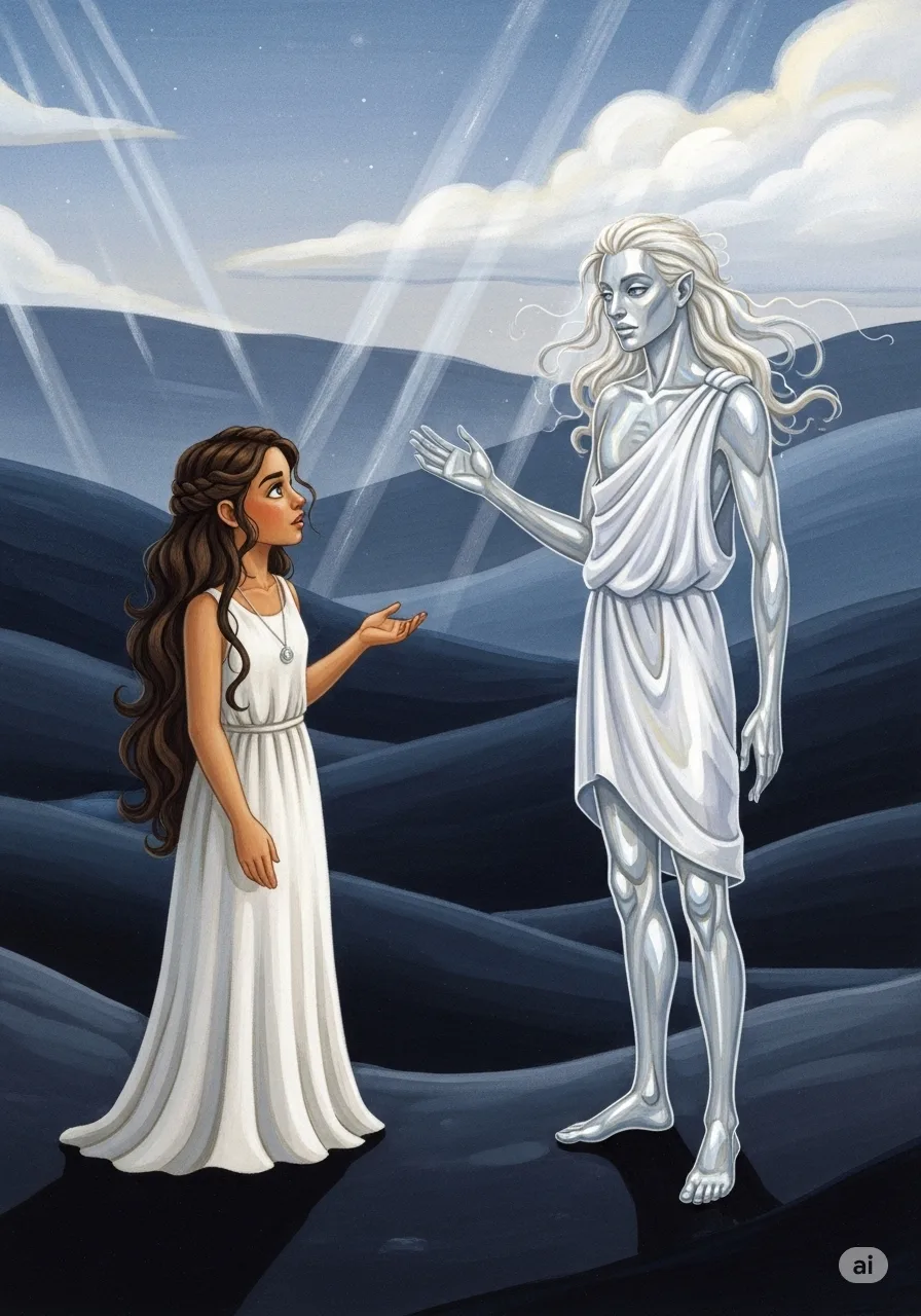 Página del libro de cuento con una imagen