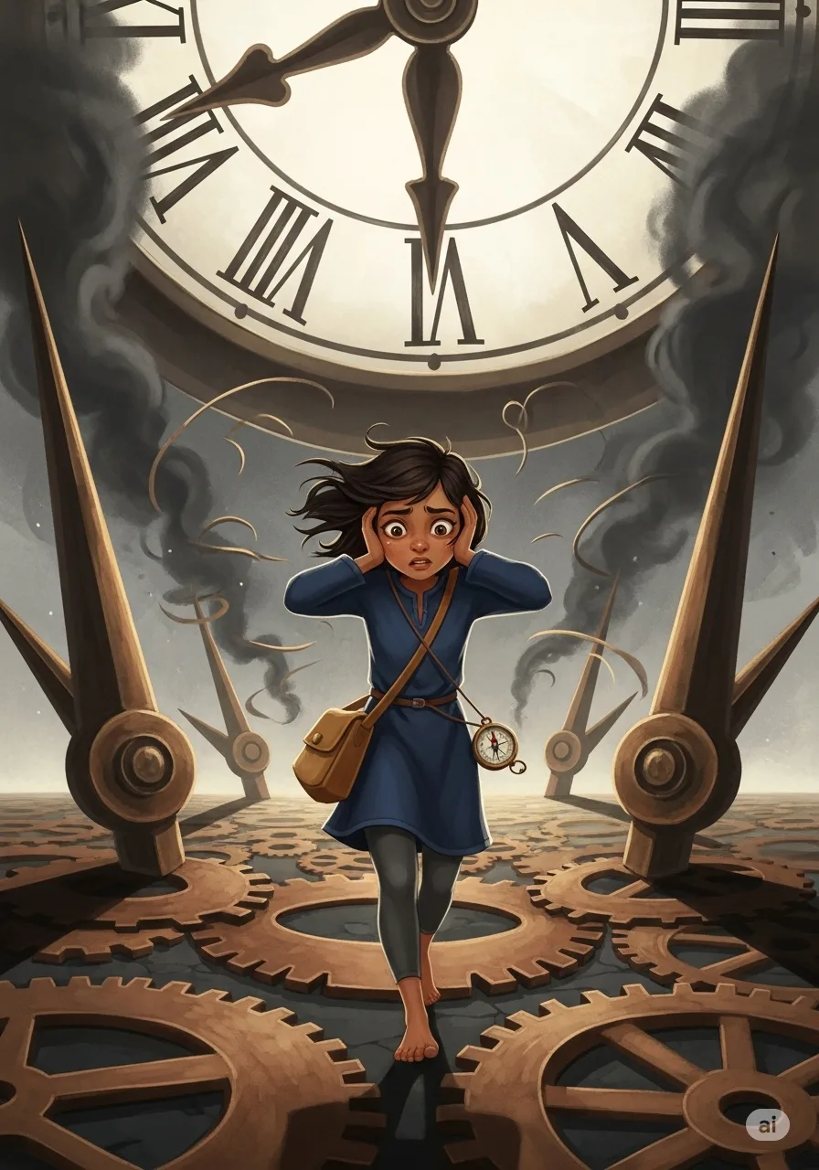 Página del libro de cuento con una imagen